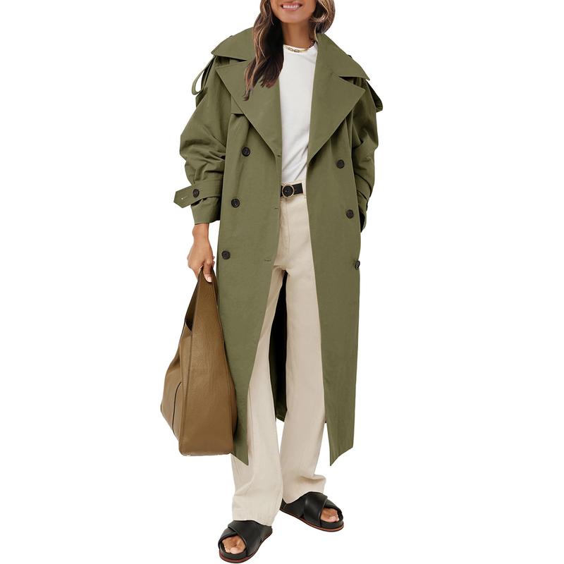Oversized Long Trench Coat