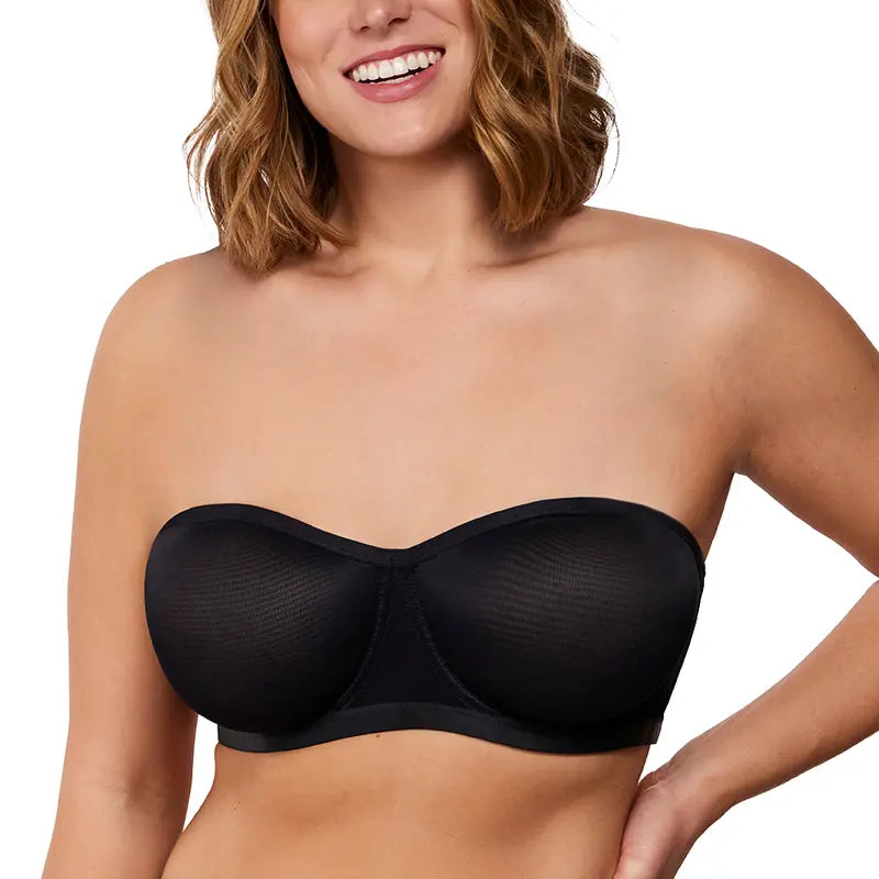 Convertible Strapless Minimizer Bandeau Bra