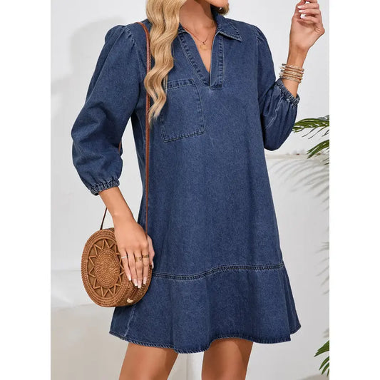 Sara | Denim Fall Dress