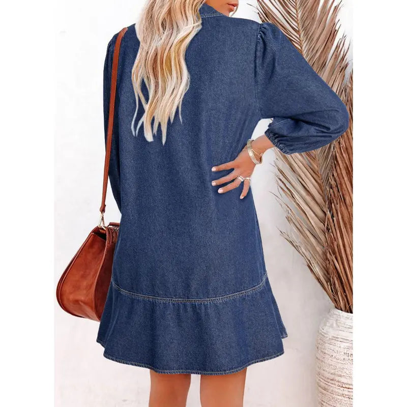 Sara | Denim Fall Dress