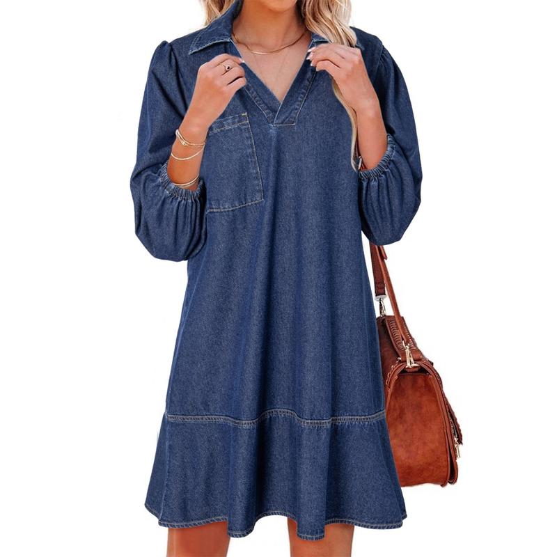 Sara | Denim Fall Dress