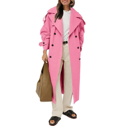 Oversized Long Trench Coat