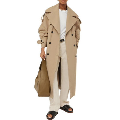 Oversized Long Trench Coat