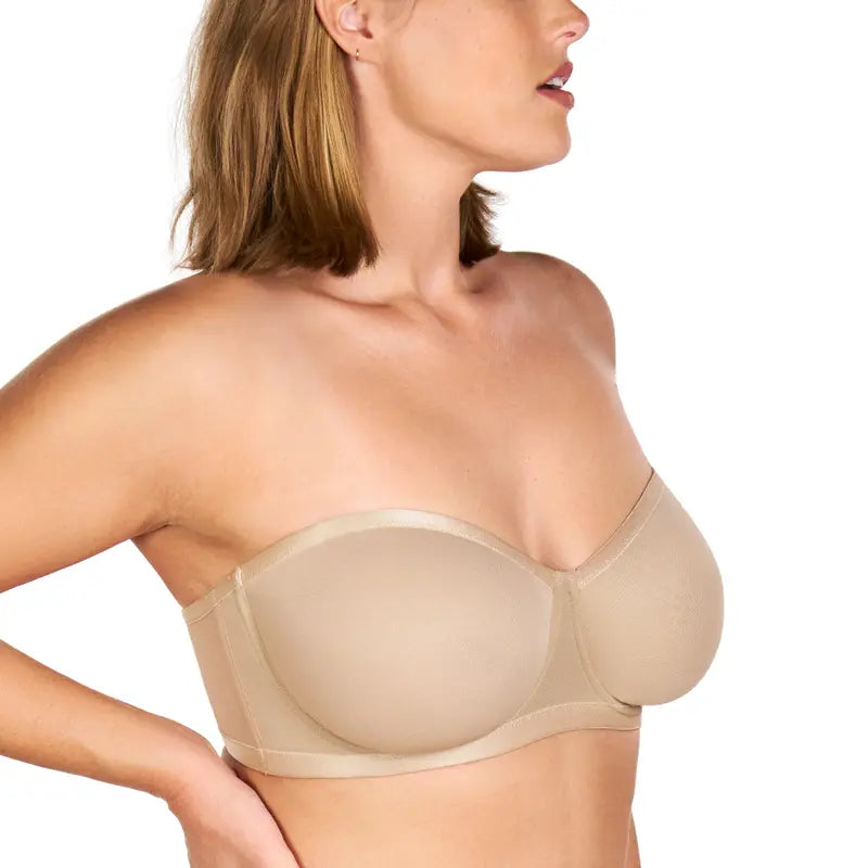 Convertible Strapless Minimizer Bandeau Bra
